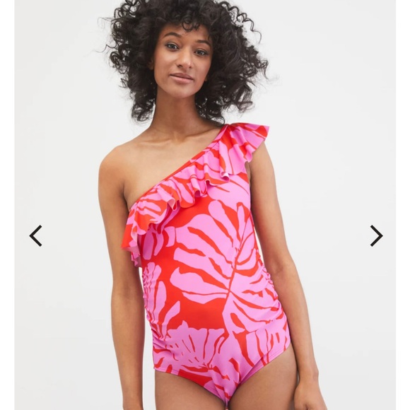 Maternity one shoulder ruffle swimsuit - Picture 1 of 1